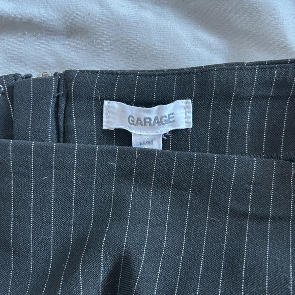 Garage Black Pinstripe Mini Skirt - Picture 3 of 3
